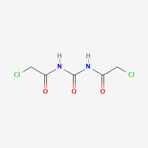 molecular formula C5H6Cl2N2O3 B13991369 2-chloro-N-[(2-chloroacetyl)carbamoyl]acetamide CAS No. 38311-76-1