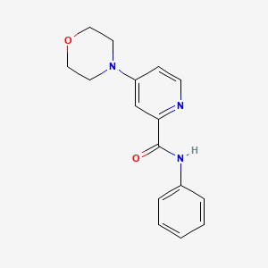 molecular formula C16H17N3O2 B13991382 4-(Morpholin-4-yl)-n-phenylpyridine-2-carboxamide CAS No. 66933-49-1