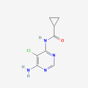 N-(6-amino-5-chloropyrimidin-4-yl)cyclopropanecarboxamide