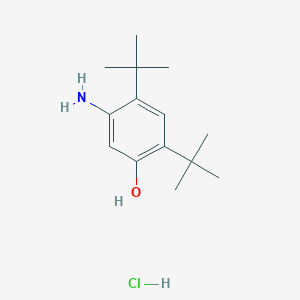 molecular formula C14H24ClNO B13991438 5-Amino-2,4-ditert-butylphenol HCL 