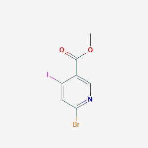 molecular formula C7H5BrINO2 B13991439 Methyl 6-bromo-4-iodonicotinate 