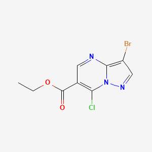 B1399151 Ethyl 3-bromo-7-chloropyrazolo[1,5-a]pyrimidine-6-carboxylate CAS No. 1138513-35-5