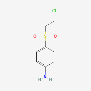 molecular formula C8H10ClNO2S B13991537 4-(2-Chloroethylsulfonyl)aniline CAS No. 20171-19-1