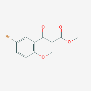 molecular formula C11H7BrO4 B13991664 methyl 6-bromo-4-oxo-4H-chromene-3-carboxylate 