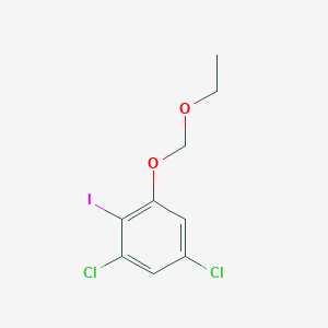 molecular formula C9H9Cl2IO2 B13991699 1,5-Dichloro-3-ethoxymethoxy-2-iodobenzene CAS No. 1028332-20-8