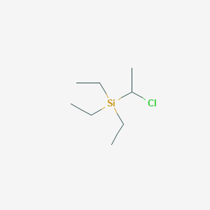 molecular formula C8H19ClSi B13991740 1-Chloroethyl-triethyl-silane CAS No. 18279-74-8