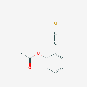 molecular formula C13H16O2Si B13991745 2-((Trimethylsilyl)ethynyl)phenyl acetate CAS No. 81787-63-5