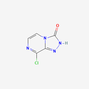 molecular formula C5H3ClN4O B13991806 8-Chloro-[1,2,4]triazolo[4,3-a]pyrazin-3-ol 