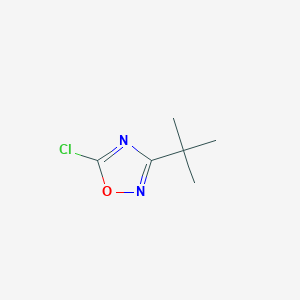 molecular formula C6H9ClN2O B13991828 3-Tert-butyl-5-chloro-1,2,4-oxadiazole 