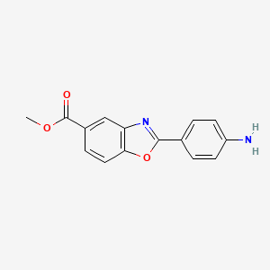 molecular formula C15H12N2O3 B13991993 Methyl 2-(4-aminophenyl)-1,3-benzoxazole-5-carboxylate 