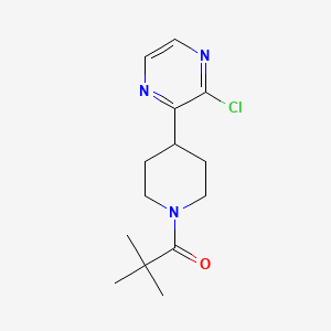 molecular formula C14H20ClN3O B1399209 1-(4-(3-Chloropyrazin-2-yl)piperidin-1-yl)-2,2-dimethylpropan-1-one CAS No. 1316227-47-0