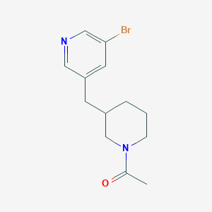 1-(3-((5-Bromopyridin-3-yl)methyl)piperidin-1-yl)ethanone