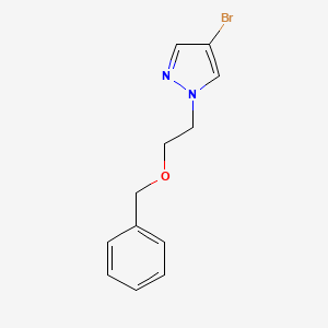 molecular formula C12H13BrN2O B13992356 1-[2-(benzyloxy)ethyl]-4-bromo-1H-pyrazole 