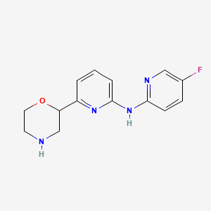 B1399237 (5-Fluoro-pyridin-2-yl)-(6-morpholin-2-yl-pyridin-2-yl)-amine CAS No. 1316219-58-5