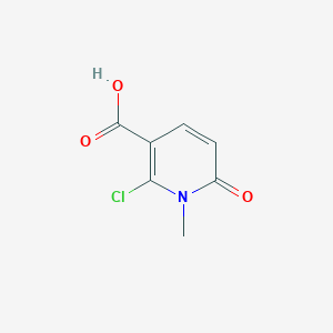 molecular formula C7H6ClNO3 B13992375 2-Chloro-1-methyl-6-oxo-pyridine-3-carboxylic acid 