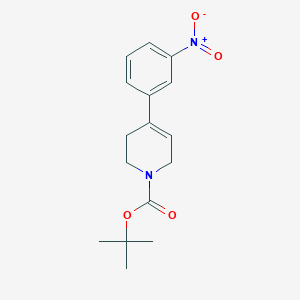 molecular formula C16H20N2O4 B13992381 Tert-butyl 4-(3-nitrophenyl)-3,6-dihydro-1(2H)-pyridinecarboxylate 