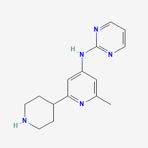 molecular formula C15H19N5 B1399247 (6-甲基-1',2',3',4',5',6'-六氢-[2,4']联吡啶-4-基)-嘧啶-2-基-胺 CAS No. 1316222-38-4