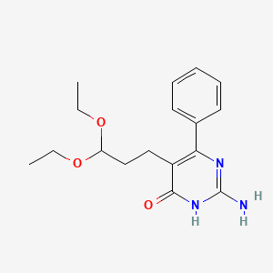 2-Amino-5-(3,3-diethoxypropyl)-6-phenylpyrimidin-4(1h)-one