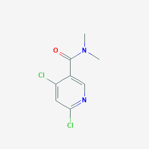 molecular formula C8H8Cl2N2O B13992576 4,6-dichloro-N,N-dimethylnicotinamide 