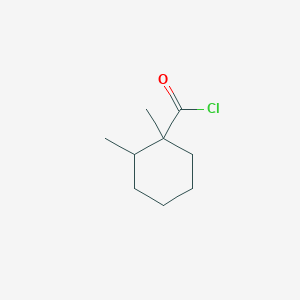 molecular formula C9H15ClO B13992577 1,2-Dimethylcyclohexane-1-carbonyl chloride CAS No. 58997-63-0