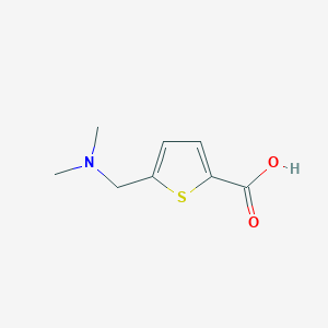 molecular formula C8H11NO2S B13992598 5-((Dimethylamino)methyl)thiophene-2-carboxylic acid CAS No. 83237-28-9