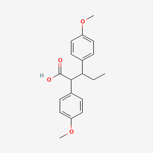 2,3-Bis(4-methoxyphenyl)pentanoic acid