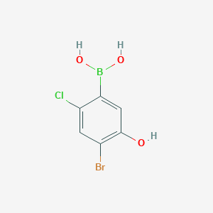 (4-Bromo-2-chloro-5-hydroxyphenyl)boronic acid