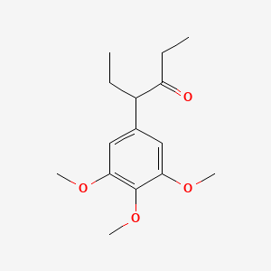 molecular formula C15H22O4 B13992699 3-Hexanone, 4-(3,4,5-trimethoxyphenyl)- CAS No. 6955-40-4