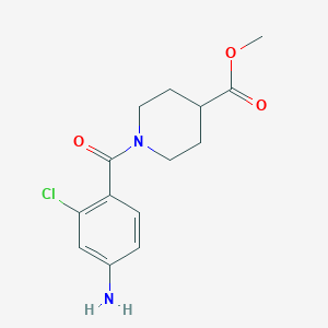 Methyl 1-(4-amino-2-chlorobenzoyl)piperidine-4-carboxylate