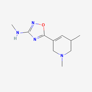 5-(1,3-dimethyl-3,6-dihydro-2H-pyridin-5-yl)-N-methyl-1,2,4-oxadiazol-3-amine