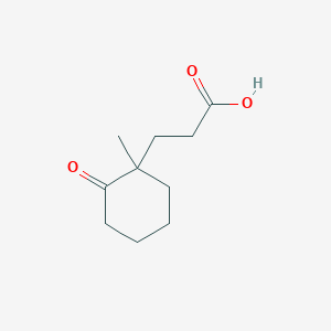 molecular formula C10H16O3 B13992777 3-(1-Methyl-2-oxocyclohexyl)propanoic acid CAS No. 58625-69-7