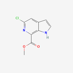 molecular formula C9H7ClN2O2 B13992796 methyl 5-chloro-1H-pyrrolo[2,3-c]pyridine-7-carboxylate 