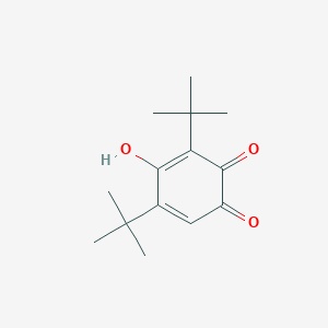 molecular formula C14H20O3 B13992807 3,5-Di-tert-butyl-4-hydroxycyclohexa-3,5-diene-1,2-dione CAS No. 21243-82-3