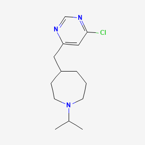 molecular formula C14H22ClN3 B1399282 4-((6-Chloropyrimidin-4-yl)methyl)-1-isopropylazepane CAS No. 1316227-04-9