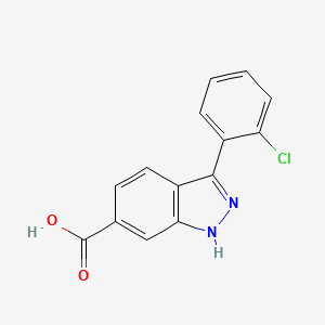 molecular formula C14H9ClN2O2 B13992833 3-(2-chlorophenyl)-1H-indazole-6-carboxylic acid 