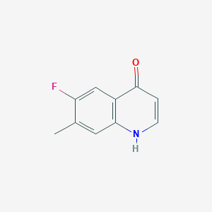 molecular formula C10H8FNO B1399285 6-氟-7-甲基喹啉-4(1H)-酮 CAS No. 1375302-45-6