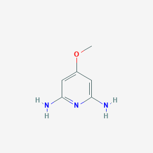 molecular formula C6H9N3O B13992850 4-Methoxypyridine-2,6-diamine 