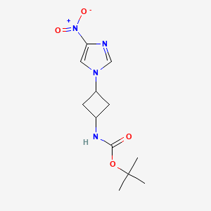 tert-butyl (1s,3s)-3-(4-nitro-1H-imidazol-1-yl)cyclobutylcarbamate