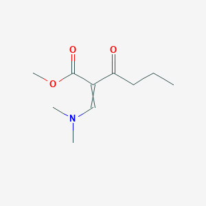 molecular formula C10H17NO3 B13992862 Methyl 2-(dimethylaminomethylidene)-3-oxohexanoate 