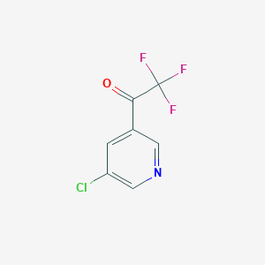 molecular formula C7H3ClF3NO B1399291 1-(5-Chloropyridin-3-yl)-2,2,2-trifluoroethanone CAS No. 1060802-11-0