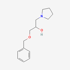 molecular formula C14H21NO2 B13992925 1-(Benzyloxy)-3-(pyrrolidin-1-yl)propan-2-ol 