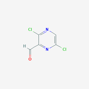 molecular formula C5H2Cl2N2O B1399295 3,6-Dichloropyrazine-2-carbaldehyde CAS No. 1357172-39-4