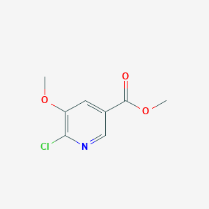 molecular formula C8H8ClNO3 B1399298 6-氯-5-甲氧基烟酸甲酯 CAS No. 915107-31-2