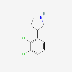 molecular formula C10H11Cl2N B1399302 3-(2,3-Dichlorophenyl)pyrrolidine CAS No. 1260771-31-0