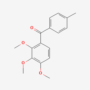 molecular formula C17H18O4 B13993043 (4-Methylphenyl)-(2,3,4-trimethoxyphenyl)methanone CAS No. 6342-98-9