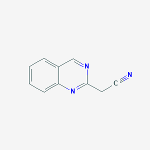 molecular formula C10H7N3 B13993047 2-Quinazolineacetonitrile CAS No. 158141-36-7