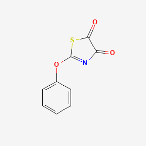 molecular formula C9H5NO3S B13993080 2-Phenoxy-1,3-thiazole-4,5-dione CAS No. 13559-72-3