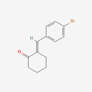 molecular formula C13H13BrO B13993096 2-(4-Bromobenzylidene)cyclohexanone 