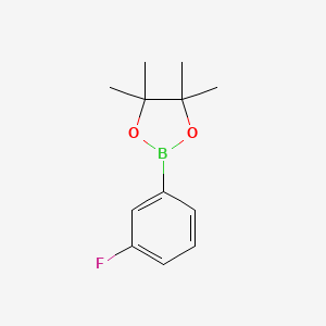 molecular formula C12H16BFO2 B1399313 3-氟苯基硼酸二茂环己酯 CAS No. 936618-92-7