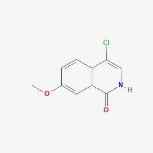 molecular formula C10H8ClNO2 B13993153 4-Chloro-7-methoxy-1(2H)-isoquinolinone CAS No. 630423-47-1